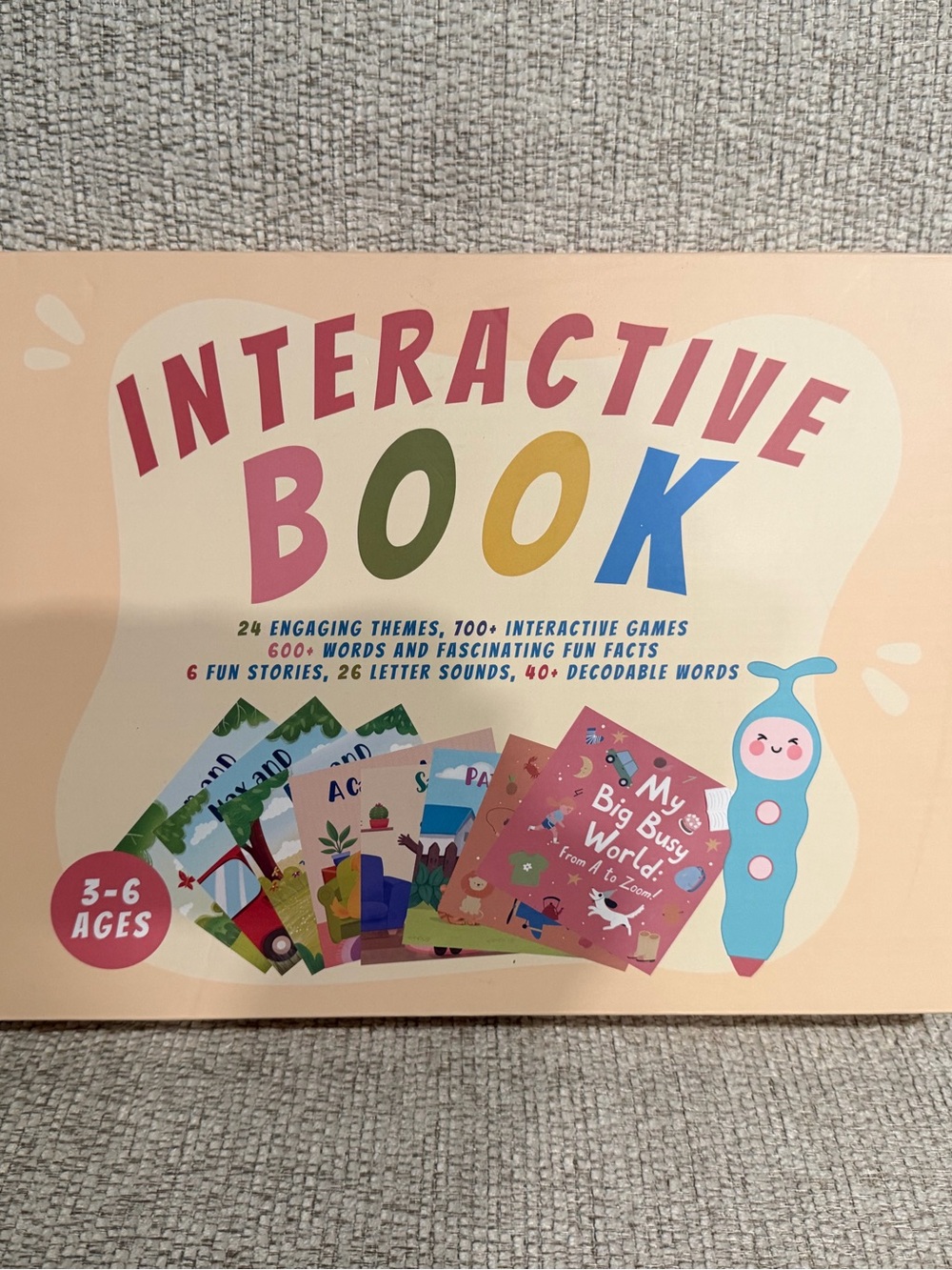 Interactive Book for Kids - Peach Pink Edition